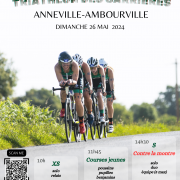 Affiche triathlon des carrieres