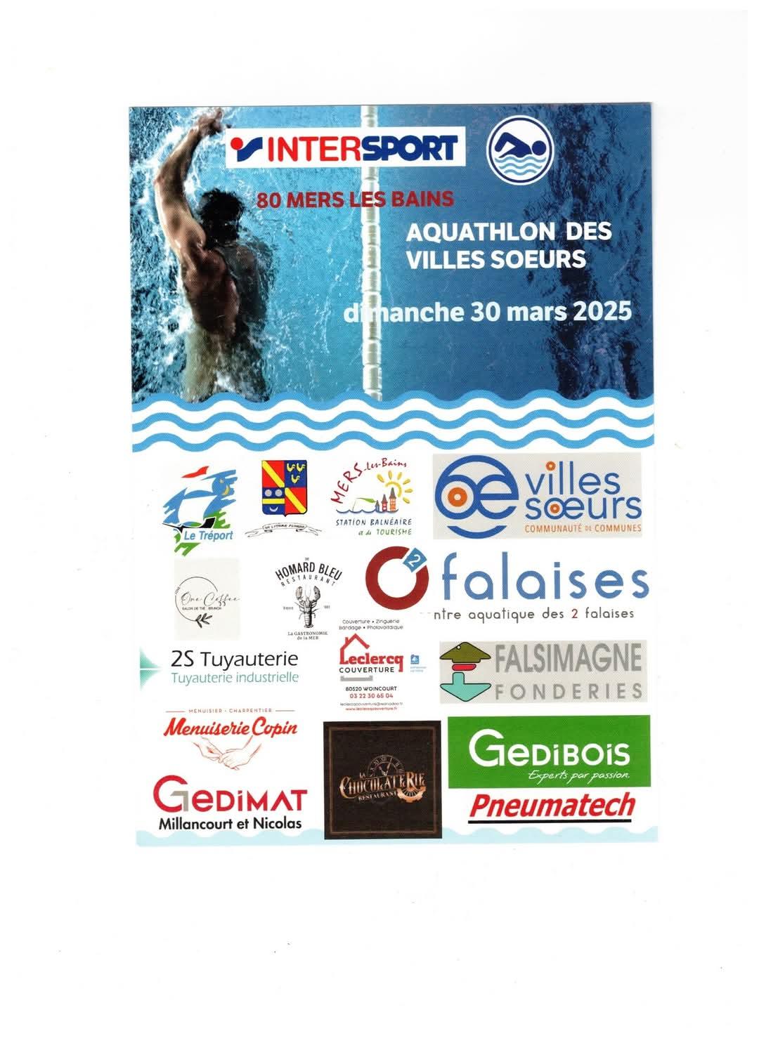 AQUATHLON DES VILLES SOEURS - 30/03/25