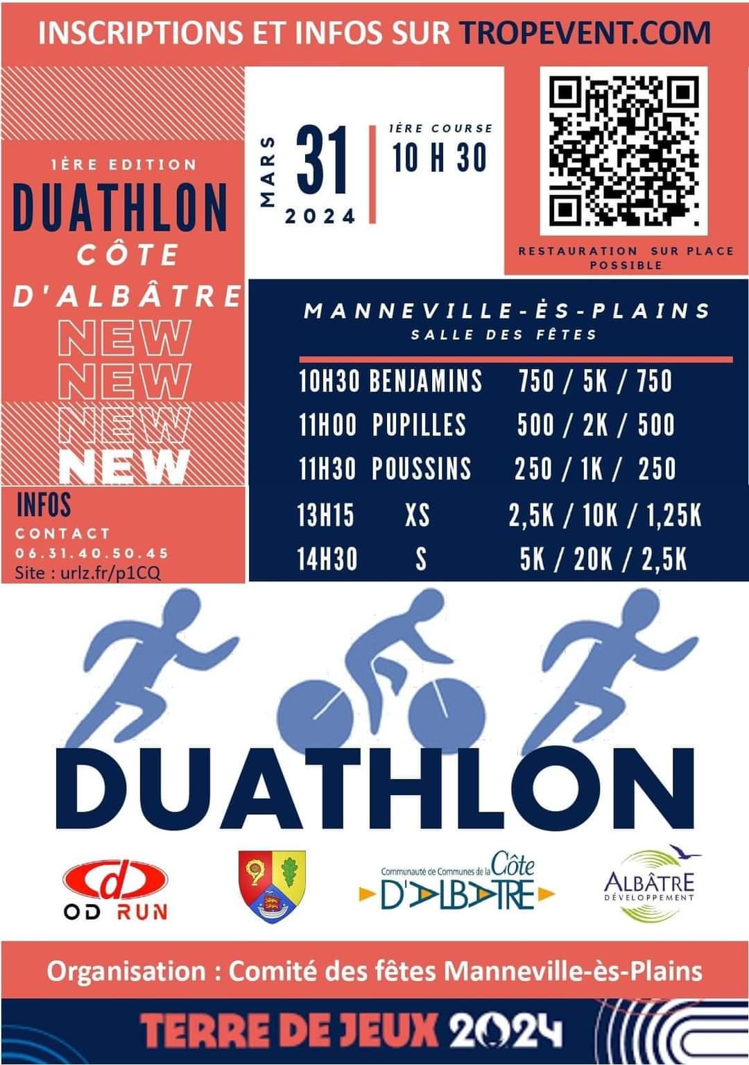 DUATHLON COTE D'ALBATRE - 31/03/2024