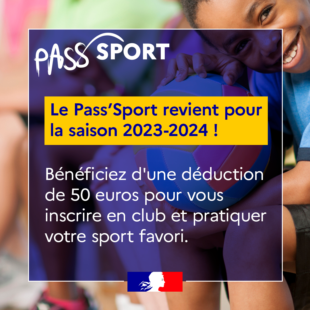 Le Pass'Sport revient pour la saison 2023-2024